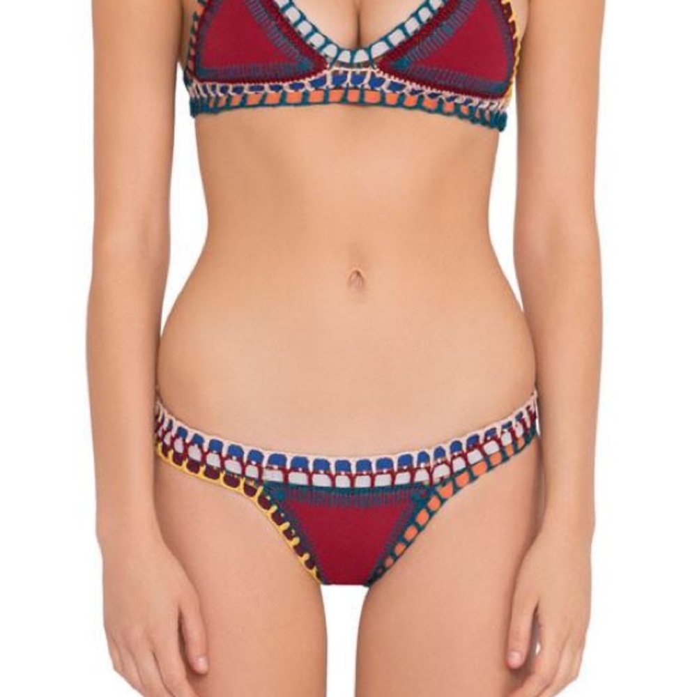 Kiini SOLEY - BIKINI BOTTOM in Burgundy